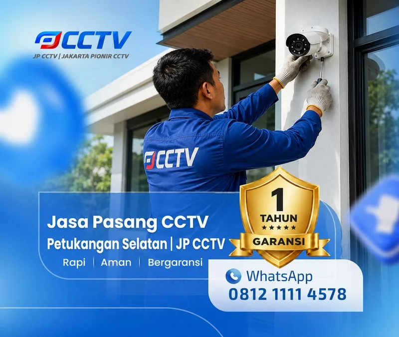 Tim JP CCTV menangani teknisi CCTV di Petukangan Selatan