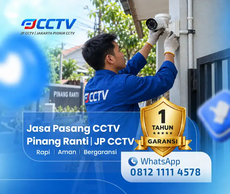 Dokumentasi lapangan teknisi CCTV JP CCTV di Pinang Ranti