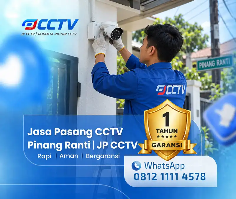 Pemasangan dan pengaturan teknisi CCTV JP CCTV di Pinang Ranti