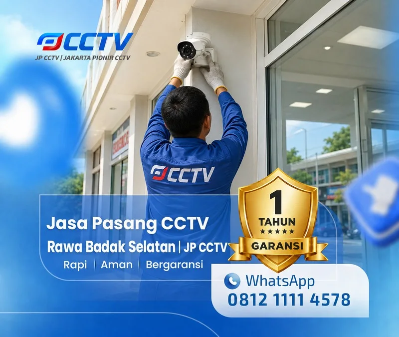Dokumentasi lapangan teknisi CCTV JP CCTV di Rawa Badak Selatan