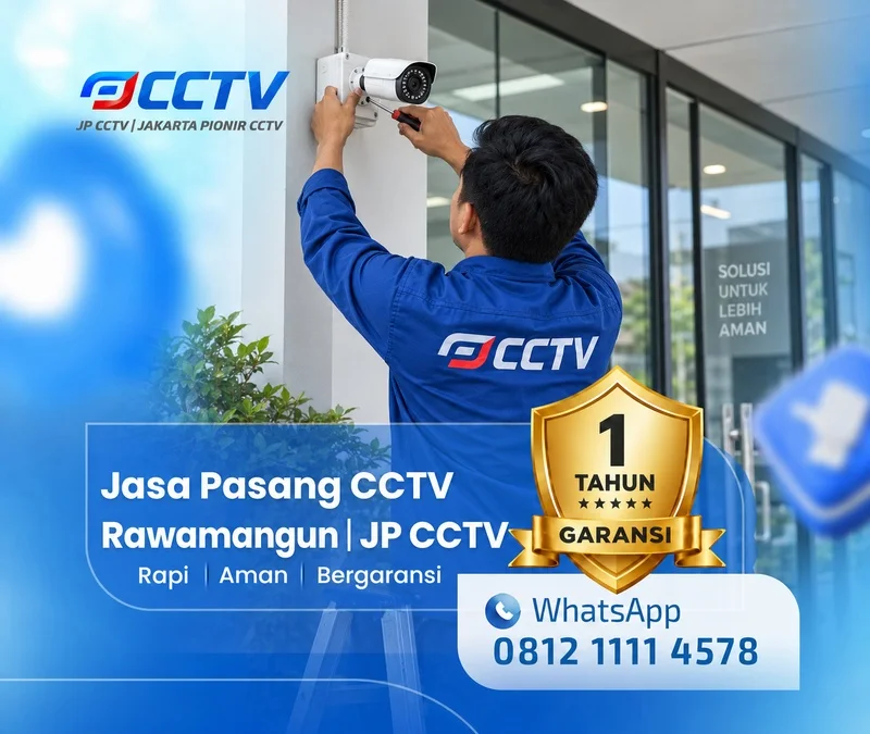 Dokumentasi lapangan teknisi CCTV JP CCTV di Rawamangun