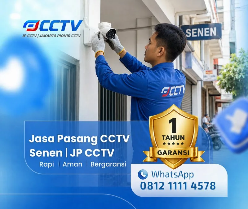 Pemasangan dan pengaturan teknisi CCTV JP CCTV di Senen