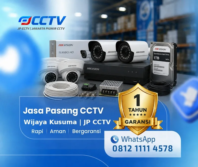 Dokumentasi lapangan kamera CCTV Hikvision JP CCTV di Wijaya Kusuma