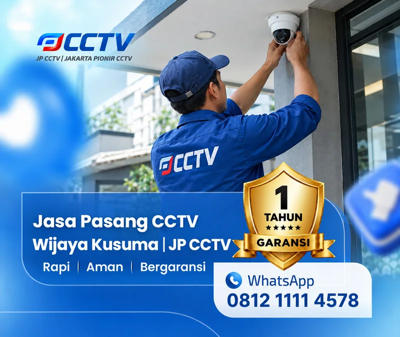Pemasangan dan pengaturan teknisi CCTV JP CCTV di Wijaya Kusuma