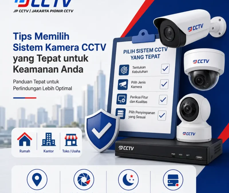 tips memilih sistem kamera CCTV yang tepat untuk keamanan rumah, kantor, dan tempat usaha