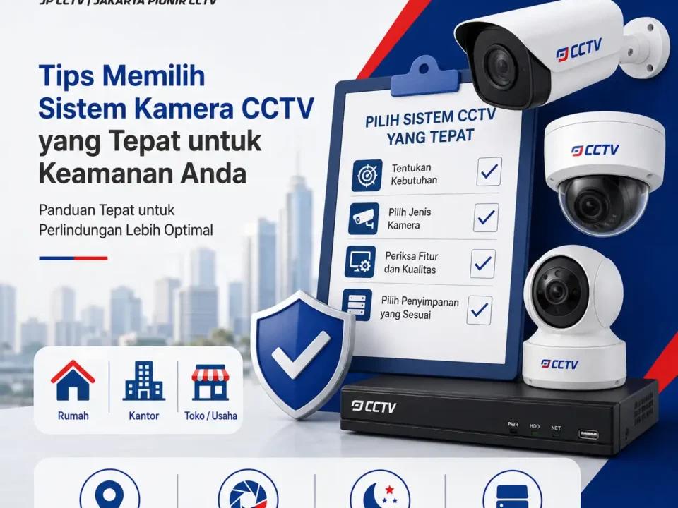 tips memilih sistem kamera CCTV yang tepat untuk keamanan rumah, kantor, dan tempat usaha