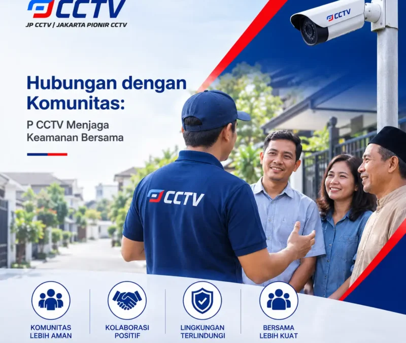 Hubungan dengan Komunitas JP CCTV dengan tema menjaga keamanan bersama dan kolaborasi untuk lingkungan yang lebih aman