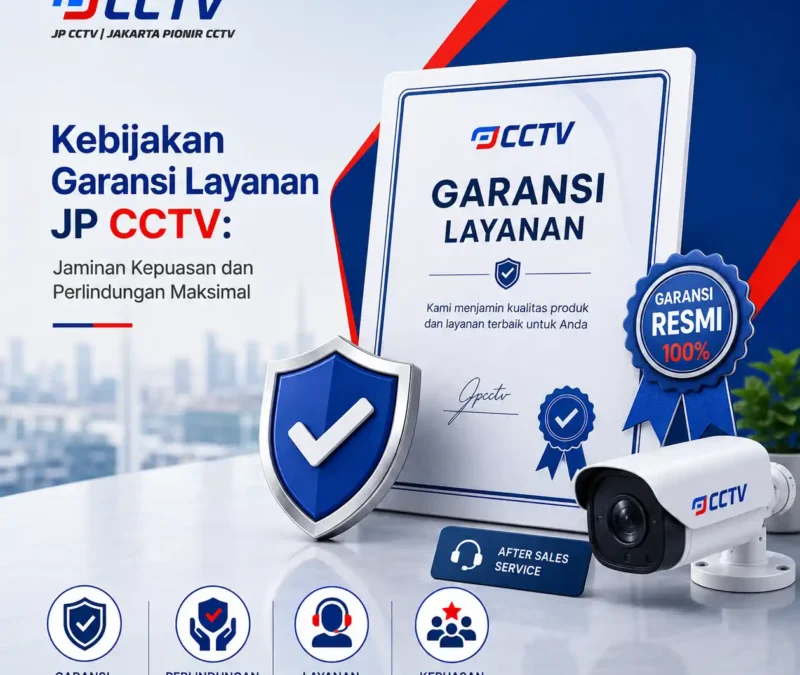Kebijakan Garansi Layanan JP CCTV dengan jaminan kepuasan, perlindungan maksimal, dan layanan profesional
