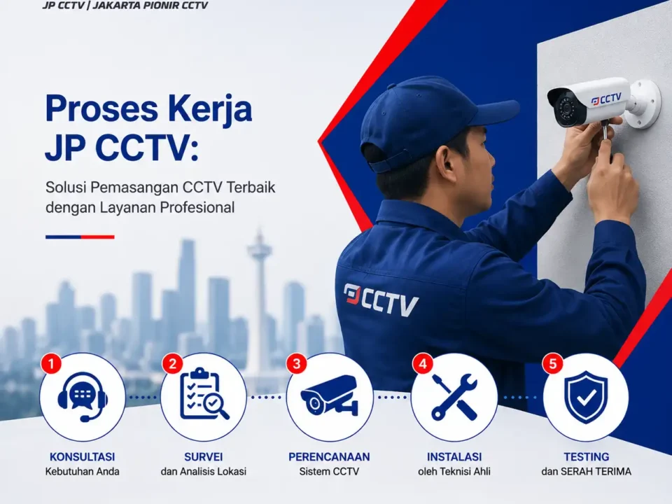 Proses Kerja JP CCTV dengan solusi pemasangan CCTV terbaik dan layanan profesional