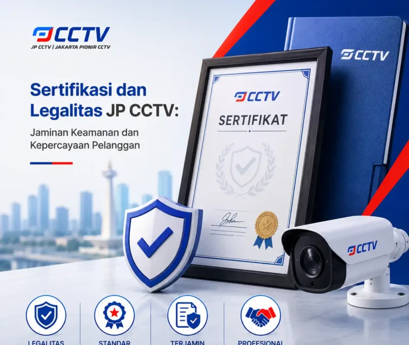 Sertifikasi dan legalitas JP CCTV sebagai jaminan keamanan dan kepercayaan pelanggan