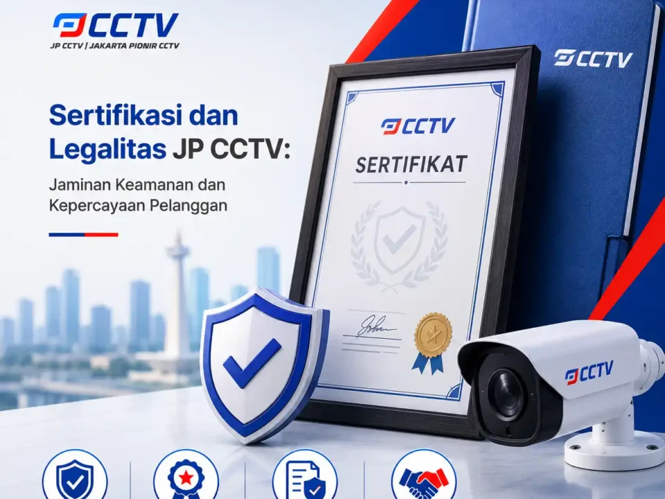Sertifikasi dan legalitas JP CCTV sebagai jaminan keamanan dan kepercayaan pelanggan