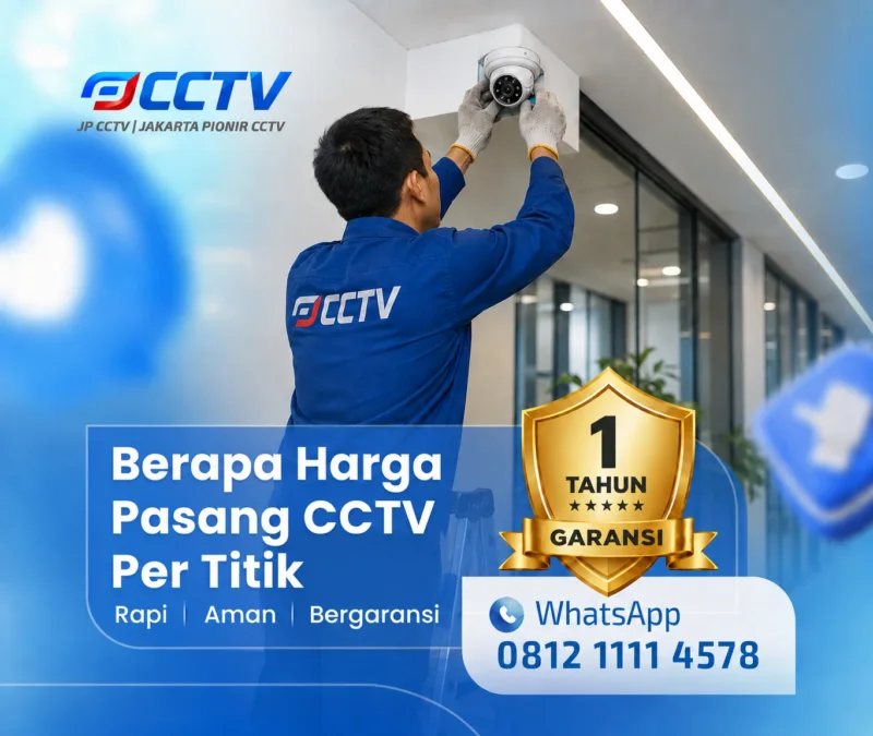 Tim JP CCTV menangani pemasangan CCTV di Per Titik