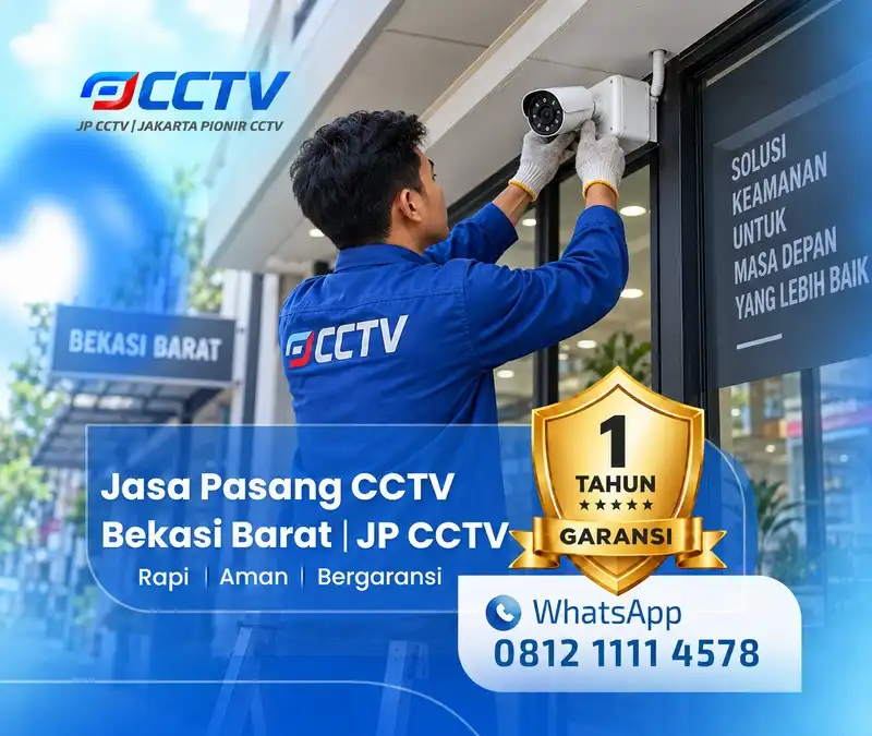 Pemasangan dan pengaturan teknisi CCTV JP CCTV di Bekasi Barat