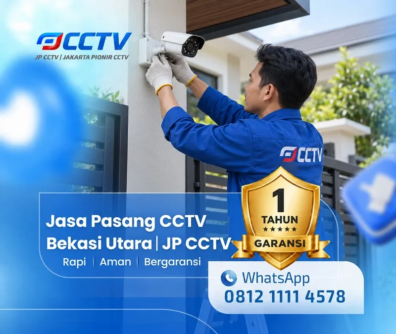 Pemasangan dan pengaturan teknisi CCTV JP CCTV di Bekasi Utara