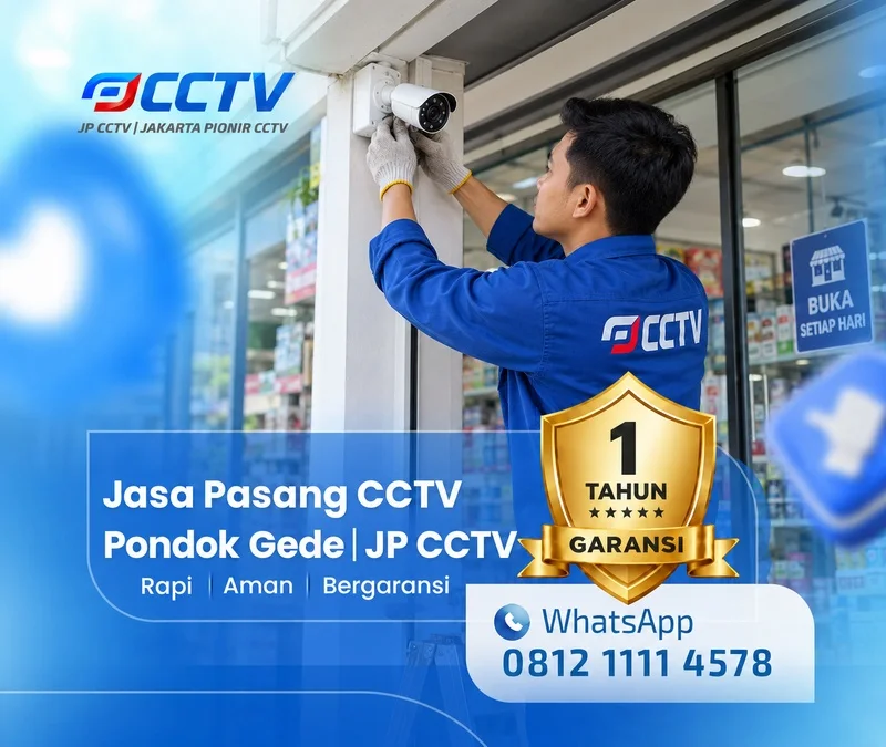 Dokumentasi lapangan teknisi CCTV JP CCTV di Pondok Gede