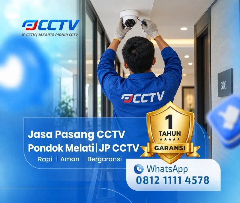 Dokumentasi lapangan teknisi CCTV JP CCTV di Pondok Melati