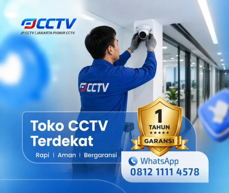 Tim JP CCTV menangani kamera CCTV
