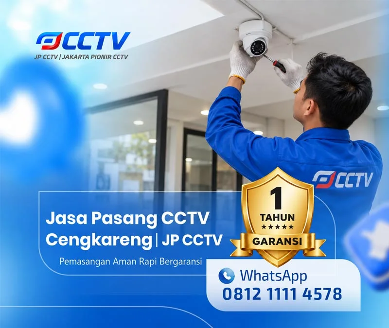 Proses pemasangan CCTV bersama teknisi JP CCTV di Cengkareng